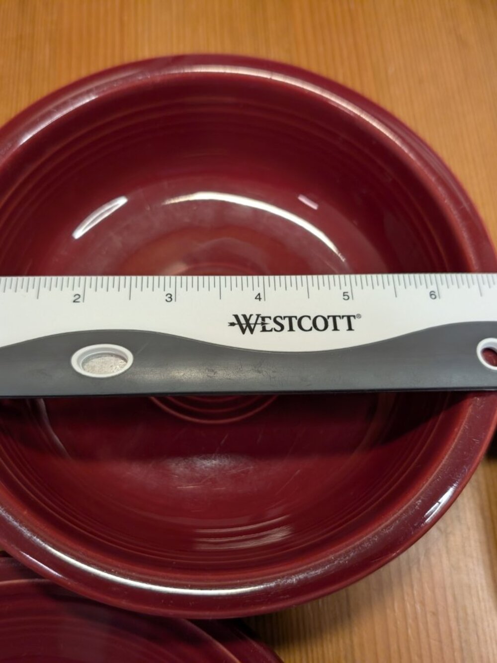 Fiesta Ware Retired 4-Piece Place Setting CINNABAR Fiestaware Set w/ Box USA GUC - Picture 13 of 15